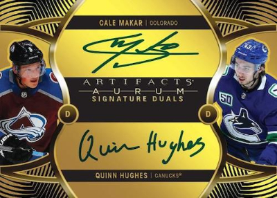 Aurum Bountry Prize Auto Cale Makar, Quinn Hughes MOCK UP Aurum Bountry Prize Auto Cale Makar, Quinn Hughes MOCK UP