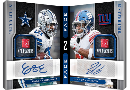 Face to Face Signatures Premium Ezekiel Elliott, Saquon Barkley MOCK UP Face to Face Signatures Premium Ezekiel Elliott, Saquon Barkley MOCK UP