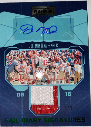 Hail Mary Signatures Green Joe Montana Hail Mary Signatures Green Joe Montana