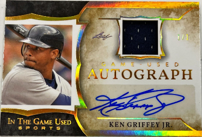 In the Game Used Autograph Gold Ken Griffey Jr