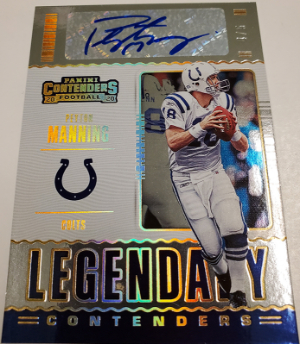 Legendary Contenders Auto Gold Peyton Manning