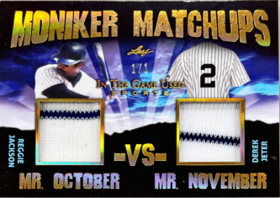 Moniker Matchups Gold Reggie Jackson, Derek Jeter