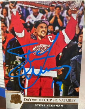 Day With the Cup Signatures Steve Yzerman