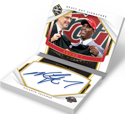 Draft Day Signatures Booklet Michael Vick MOCK UP