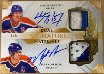 Dual Signature Materials Wayne Gretzky, Mark Messier