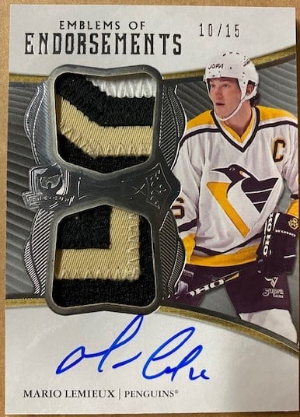 Emblems of Endorsement Auto Mario Lemieux Emblems of Endorsement Auto Mario Lemieux