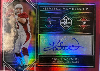 Limited Membership Auto Ruby Spotlight Kurt Warner