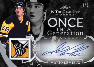 Once in a Genration Auto Silver Mario Lemieux MOCK UP