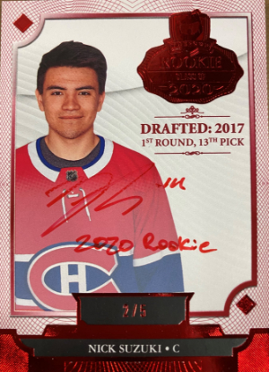 Rookie Class of 2020 Red Foil Nick Suzuki Rookie Class of 2020 Red Foil Nick Suzuki