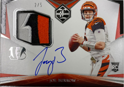 Rookie Patch Auto Silver Spotlight Joe Burrow