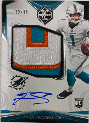 Rookie Patch Auto Variation Silver Spotlight Tua Tagovailoa