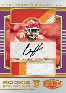 Rookie Reflections Purple Clyde Edwards-Helaire MOCK UP Rookie Reflections Purple Clyde Edwards-Helaire MOCK UP