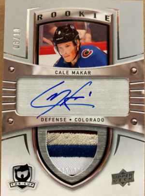 Rookie Tribute 2005-06 Auto Patch Cale Makar Rookie Tribute 2005-06 Auto Patch Cale Makar
