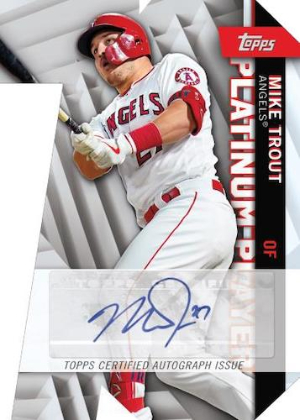 Topps Platinum Players Die-Cut Auto Mike Trout MOCK UP