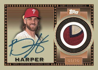 Topps Reverence Auto Patch Bryce Harper MOCK UP