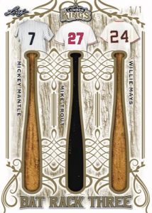 Bat Rack 3 Relics Mickey Mantle, Mike Trout, Willie Mays MOCK UP Bat Rack 3 Relics Mickey Mantle, Mike Trout, Willie Mays MOCK UP