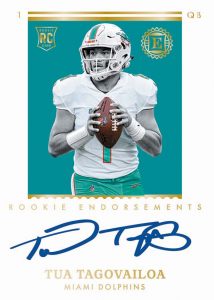 Rookie Endorsements Gold Tua Tagovailoa MOCK UP Rookie Endorsements Gold Tua Tagovailoa MOCK UP
