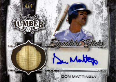 Signature Stick Auto Pewter Don Mattingly Signature Stick Auto Pewter Don Mattingly