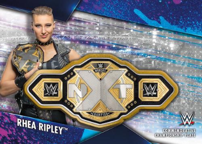 Championship Plate Patch Rhea Ripley MOCK UP