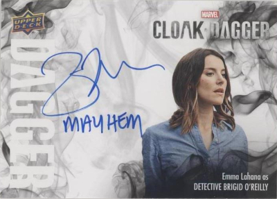Dagger Inscription Auto Emma Lahana as Detective Brigid O'Reilly Dagger Inscription Auto Emma Lahana as Detective Brigid O'Reilly