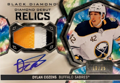 Diamond Debut Relics Auto Patch Dylan Cozens