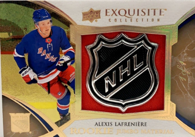 Exquisite Collection Rookie Jumbo Patch Shield Alexis Lafreniere