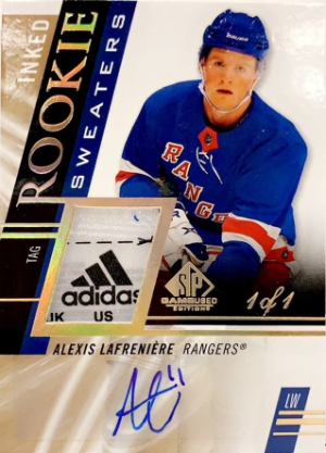 Inked Rookie Sweaters Tag Auto Alexis Lafreniere