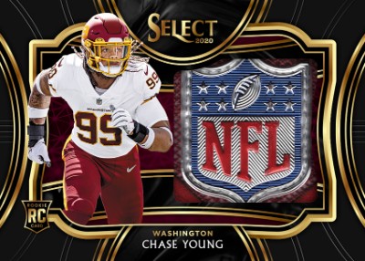 Jumbo Rookie Swatch Prizm NFL Shield Chase Young MOCK UP