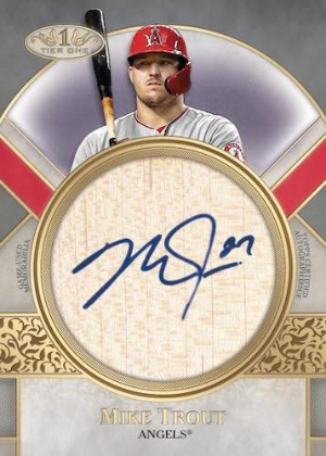 Perfect Contact Auto Bat Relic Mike Trout MOCK UP