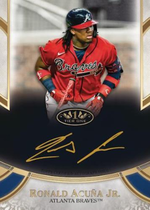 Prime Performers Auto Gold Ink Ronald Acuna Jr MOCK UP