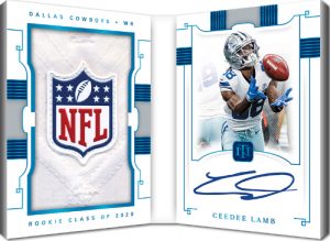Rookie Jumbo Prime Signatures Booklet NFL Shield CeeDee Lamb MOCK UP
