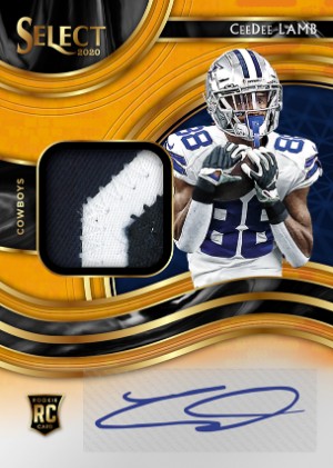 Rookie Signatures Memorabilia Prizm Neon Orange Pulsar CeeDee Lamb MOCK UP