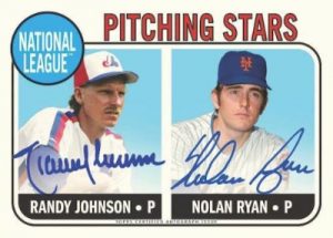 Through the Years Dual Auto Randy Johnson, Nolan Ryan MOCK UP