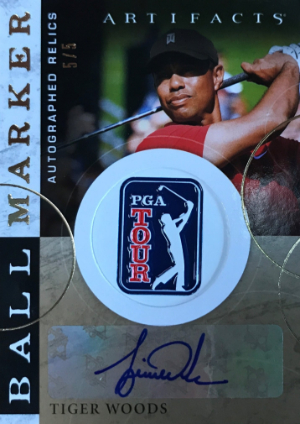 Ball Marker Auto Relics Tiger Woods