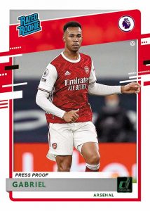 Donruss Rated Rookies Premier League Press Proof Green Gabriel MOCK UP Donruss Rated Rookies Premier League Press Proof Green Gabriel MOCK UP