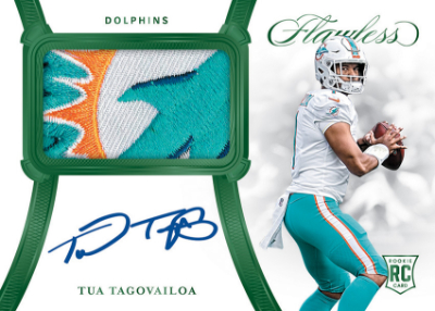 Rookie Patch Auto Emerald Tua Tagovailoa MOCK UP Rookie Patch Auto Emerald Tua Tagovailoa MOCK UP