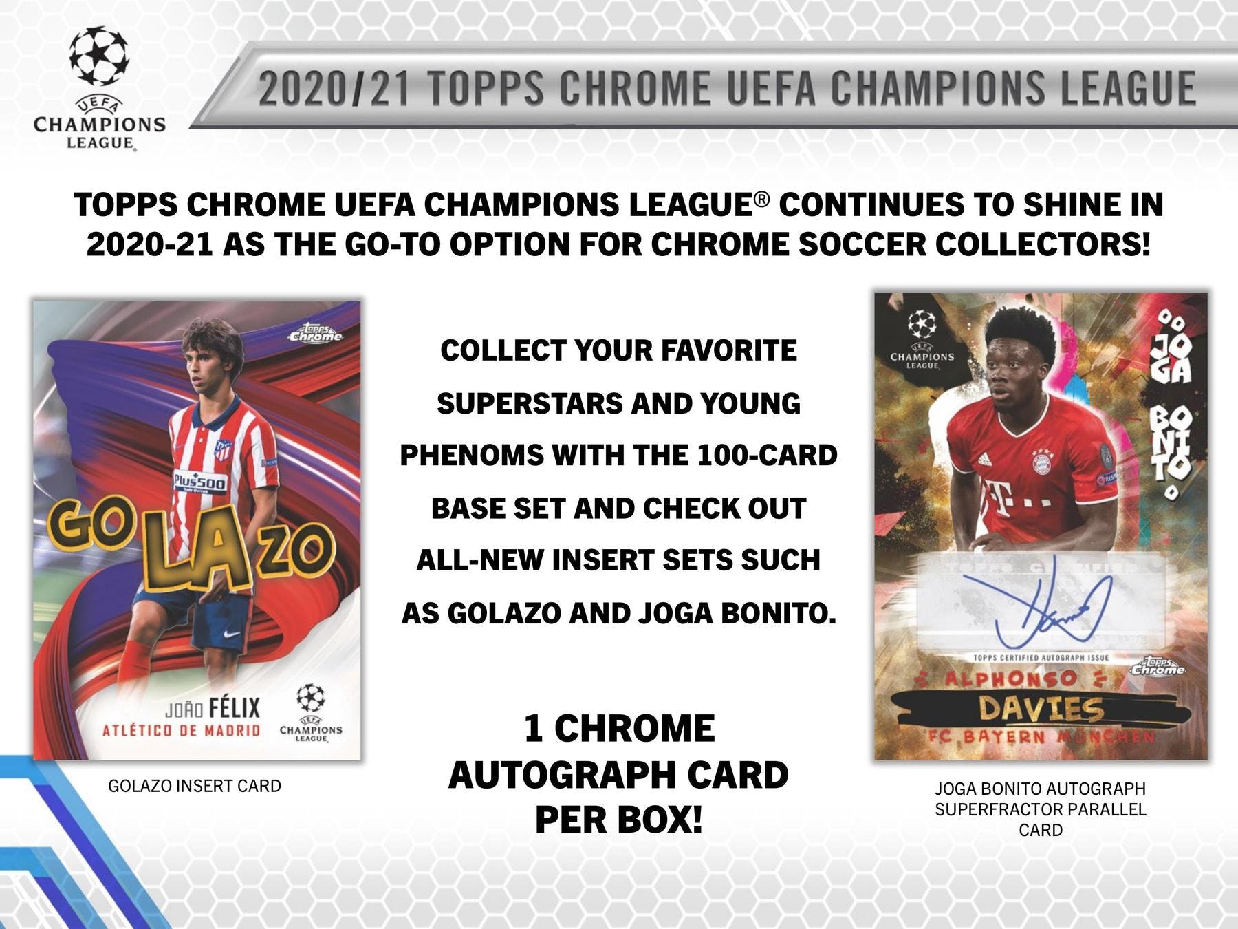 2020-21 Topps Chrome UEFA Champions League - Soccer Card Checklist