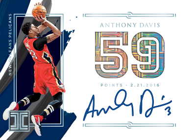 Impeccable Stats Auto Anthony Davis MOCK UP Impeccable Stats Auto Anthony Davis MOCK UP