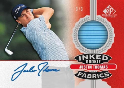 Inked Rookie Fabrics Auto Justin Thomas MOCK UP Inked Rookie Fabrics Auto Justin Thomas MOCK UP