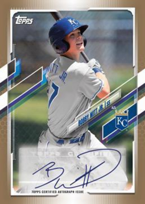 Base Auto Gold Bobby Witt Jr MOCK UP
