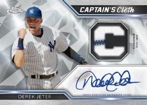 Captains Cloth Chrome Relic Auto Derek Jeter MOCK UP Captains Cloth Chrome Relic Auto Derek Jeter MOCK UP