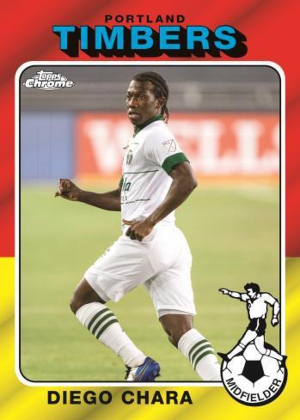1975/76 Topps Footballers Insert Diego Chara MOCK UP