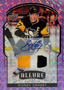 Base Purple Diamond Auto Jersey Sidney Crosby
