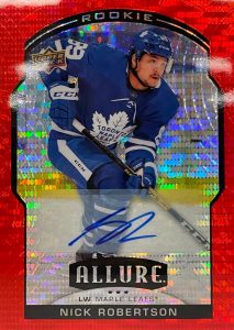 Base Red Rainbow Auto Rookies Nick Robertson
