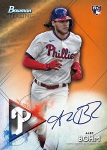 Rookie Auto Orange Alec Bohm MOCK UP