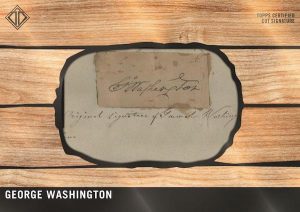 1956 Bowman Prototype Cut Signature Card George Washington MOCK UP
