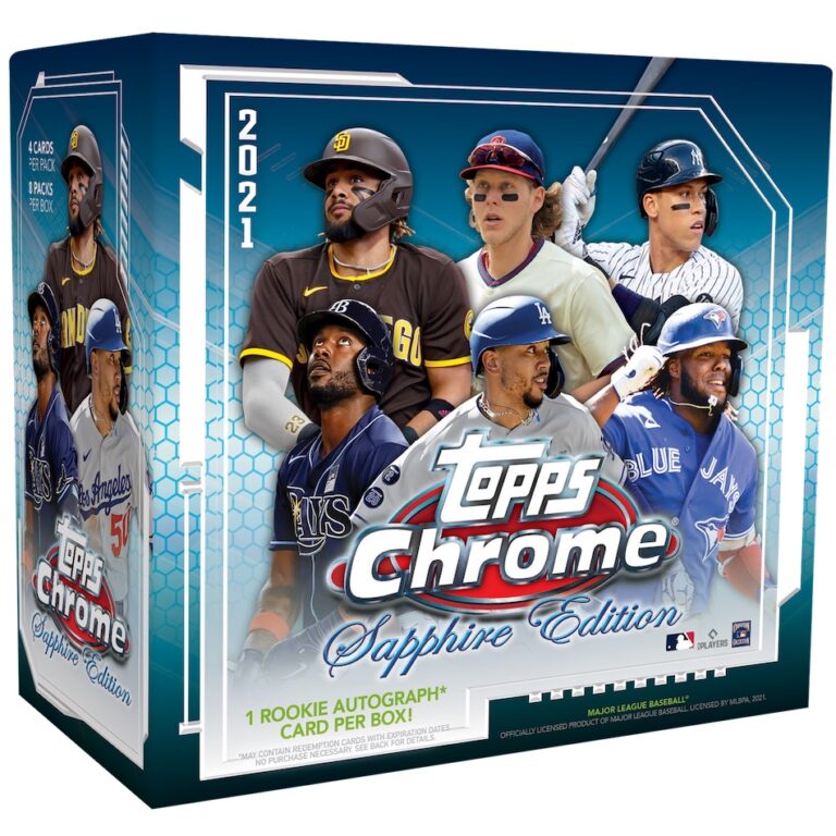 2021 Topps Chrome Sapphire Edition Baseball Card Checklist