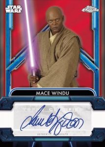 Age of Republic Auto Red Refractor Samuel L Jackson as Mace Windu MOCK UP Age of Republic Auto Red Refractor Samuel L Jackson as Mace Windu MOCK UP