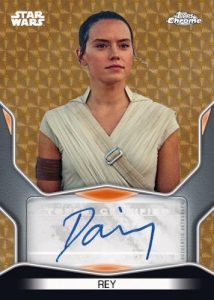 Age of Resistance Auto SuperFractor Daisy Ridley as Rey MOCK UP