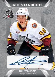 Base AHL Standouts Auto Phil Tomasino MOCK UP